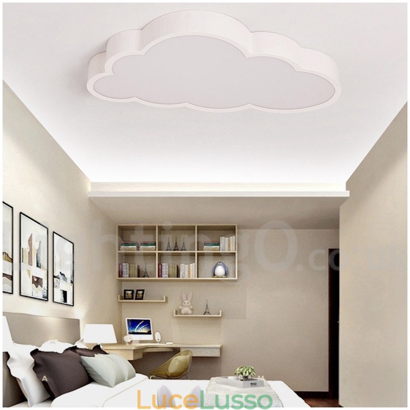 Ultra Thin Clouds dimmerabile moderno contemporaneo stile nordico luci da soffitto a filo con paralume in acrilico con telecomando può essere utilizzato anche come luce da parete