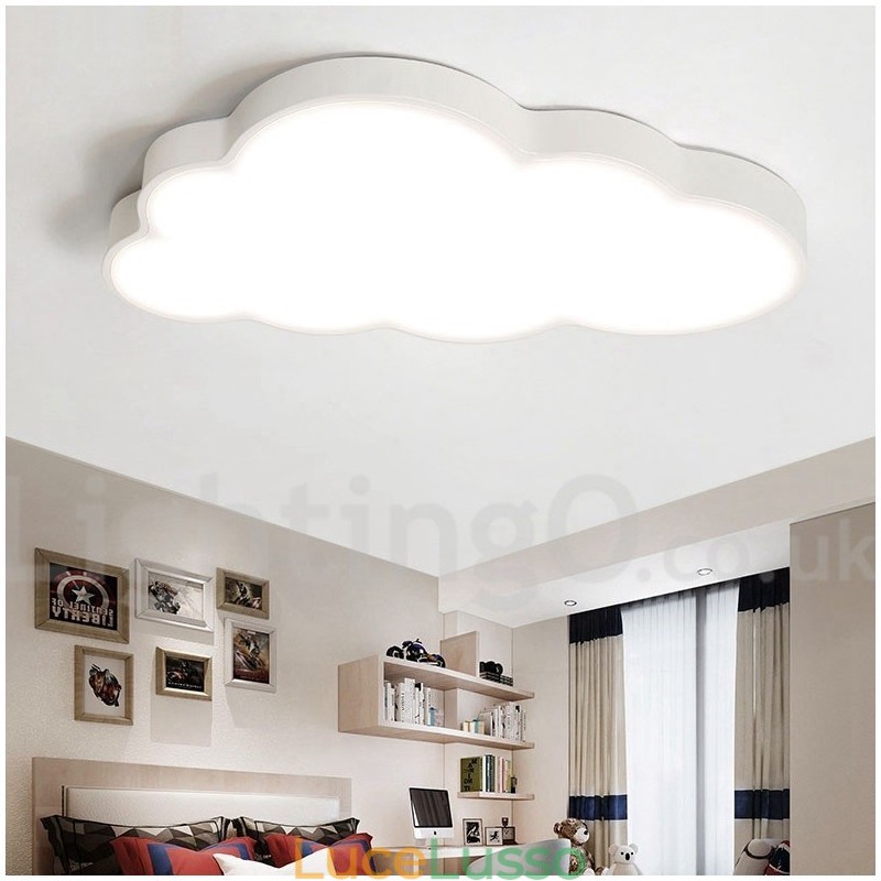 Ultra Thin Clouds dimmerabile moderno contemporaneo stile nordico luci da soffitto a filo con paralume in acrilico con telecomando può essere utilizzato anche come luce da parete