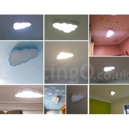 Ultra Thin Clouds dimmerabile moderno contemporaneo stile nordico luci da soffitto a filo con paralume in acrilico con telecomando può essere utilizzato anche come luce da parete