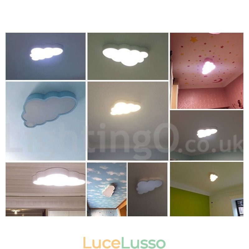 Ultra Thin Clouds dimmerabile moderno contemporaneo stile nordico luci da soffitto a filo con paralume in acrilico con telecomando può essere utilizzato anche come luce da parete