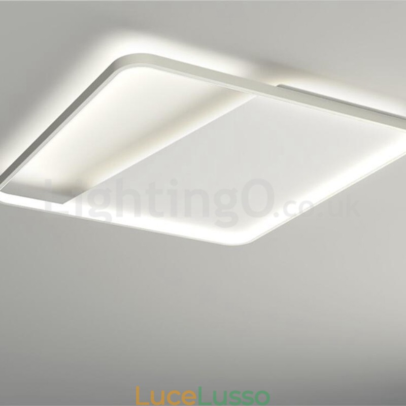 Plafoniere da soffitto moderne e minimaliste ultra sottili da 5 cm in alluminio quadrato a filo