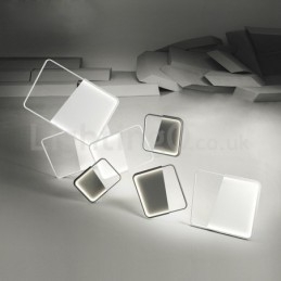 Plafoniere da soffitto moderne e minimaliste ultra sottili da 5 cm in alluminio quadrato a filo