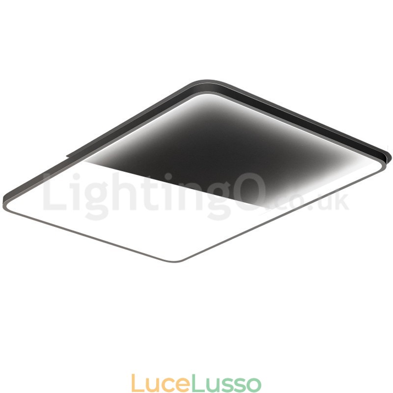 Plafoniere da soffitto rettangolari in alluminio ultrasottili e minimaliste moderne da 5 cm