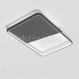 Plafoniere da soffitto rettangolari in alluminio ultrasottili e minimaliste moderne da 5 cm
