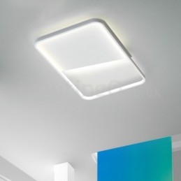 Plafoniere da soffitto rettangolari in alluminio ultrasottili e minimaliste moderne da 5 cm