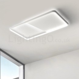 Plafoniere da soffitto rettangolari in alluminio ultrasottili e minimaliste moderne da 5 cm