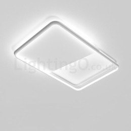 Plafoniere da soffitto rettangolari in alluminio ultrasottili e minimaliste moderne da 5 cm