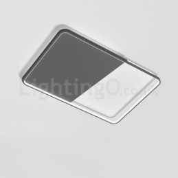 Plafoniere da soffitto rettangolari in alluminio ultrasottili e minimaliste moderne da 5 cm