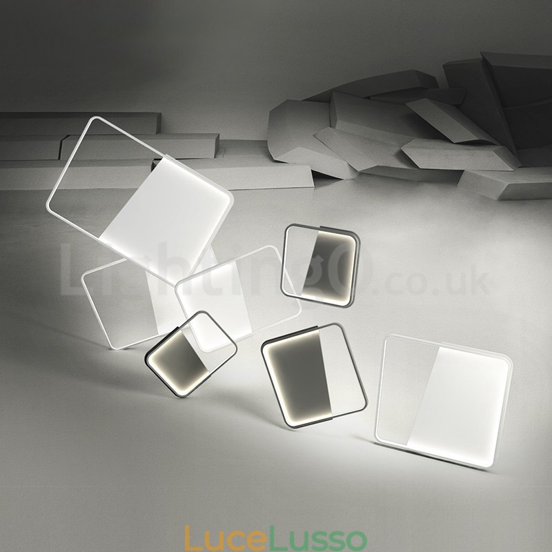 Plafoniere da soffitto rettangolari in alluminio ultrasottili e minimaliste moderne da 5 cm