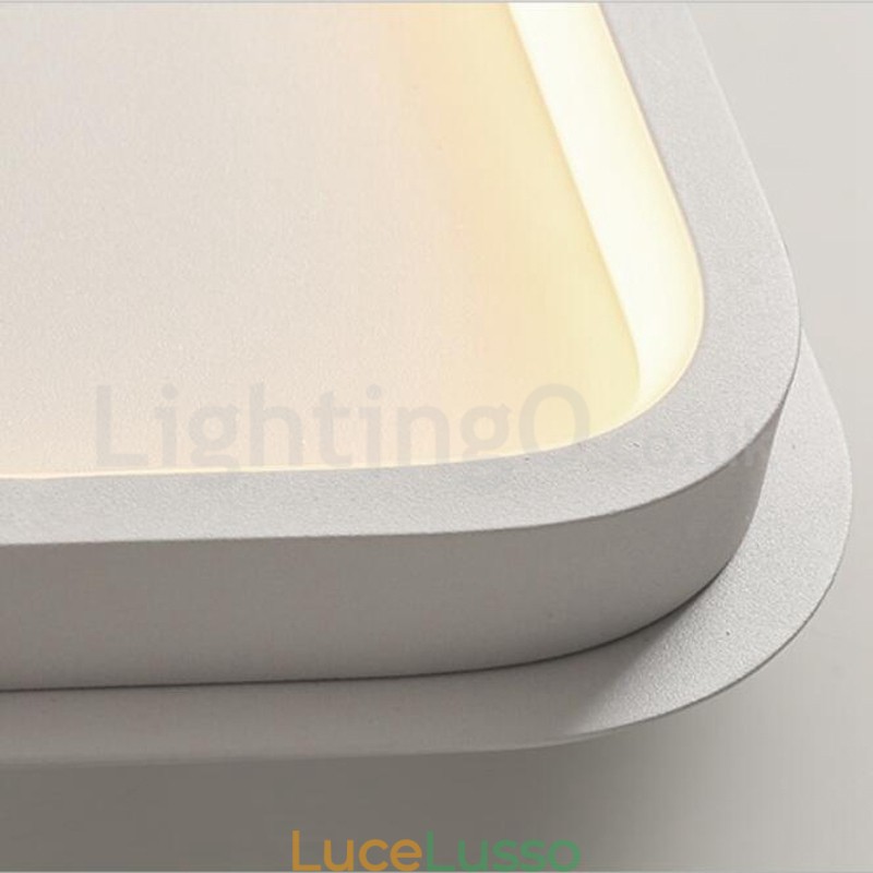 Plafoniere da soffitto rettangolari in alluminio ultrasottili e minimaliste moderne da 5 cm