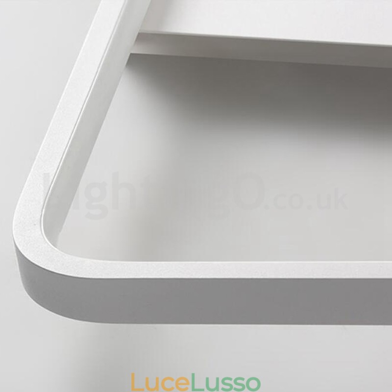 Plafoniere da soffitto rettangolari in alluminio ultrasottili e minimaliste moderne da 5 cm