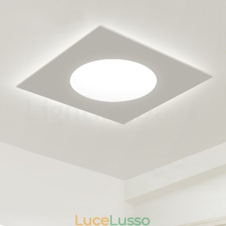 Lampada da soffitto moderna ed elegante, quadrata sottile, da montare a filo Lampada da soffitto moderna ed elegante, quadrata sottile, da montare a filo