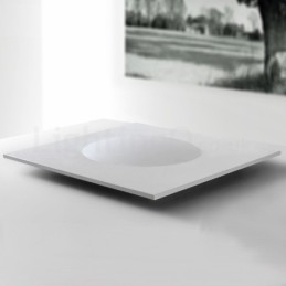 Lampada da soffitto moderna ed elegante, quadrata sottile, da montare a filo