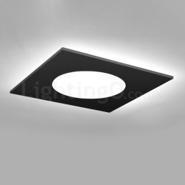 Lampada da soffitto moderna ed elegante, quadrata sottile, da montare a filo