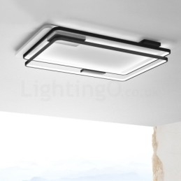 Moderne luci da soffitto a filo con paralume in acrilico