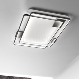 Moderne luci da soffitto a filo con paralume in acrilico