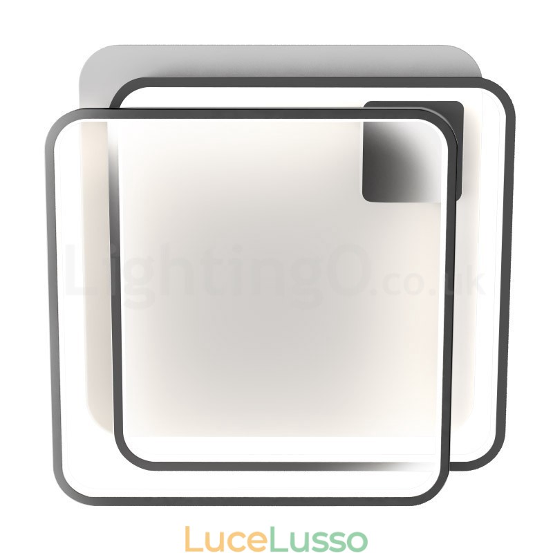 Moderne luci da soffitto a filo con paralume in acrilico