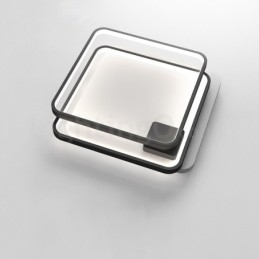 Moderne luci da soffitto a filo con paralume in acrilico