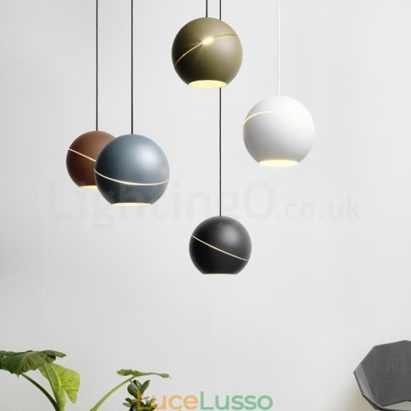 Lampada a sospensione moderna a forma di palla da comodino Lampada a sospensione Lampada a sospensione moderna a forma di palla da comodino Lampada a sospensione