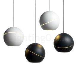 Lampada a sospensione moderna a forma di palla da comodino Lampada a sospensione