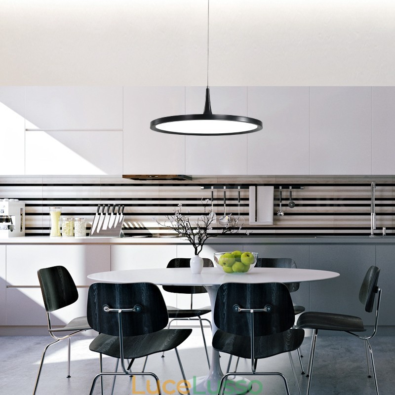 Lampada a sospensione a testa singola in stile nordico ultra sottile