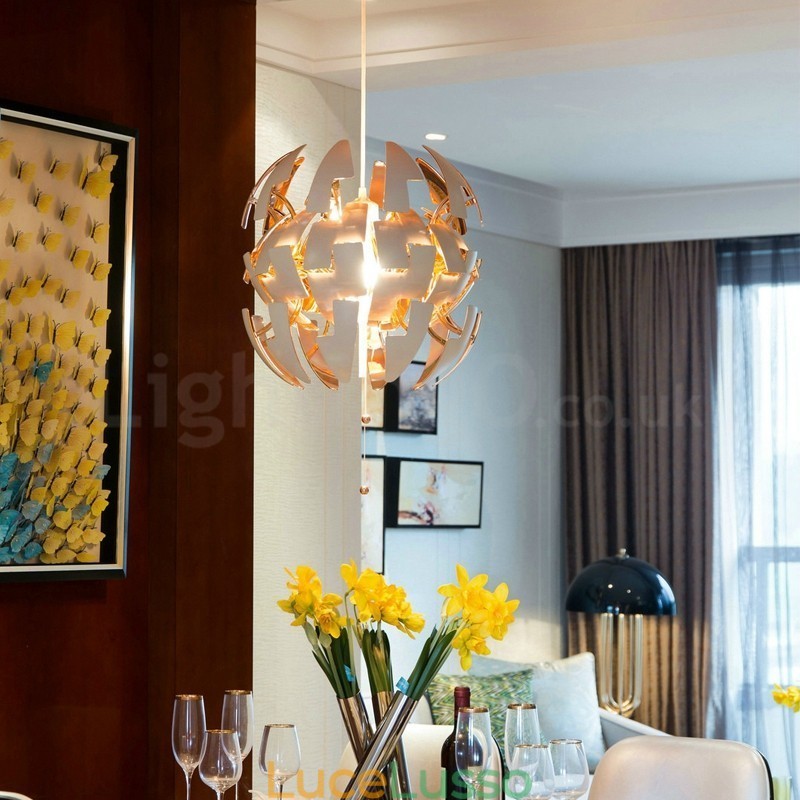 Lampadario moderno nordico a forma di palla