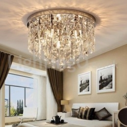 Moderne luci da soffitto a filo Luci di cristallo