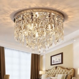 Moderne luci da soffitto a filo Luci di cristallo