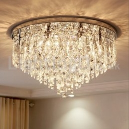 Moderne luci da soffitto a filo Luci di cristallo