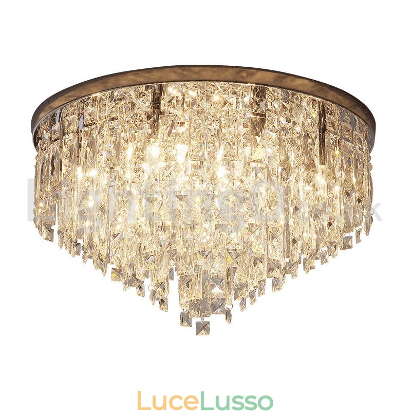 Moderne luci da soffitto a filo Luci di cristallo