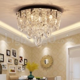 Lampada da soffitto moderna a filo in cristallo di lusso