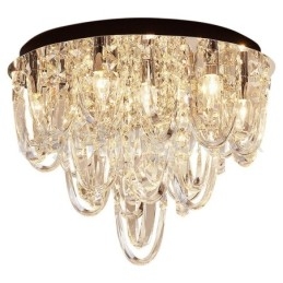 Lampada da soffitto moderna a filo in cristallo di lusso