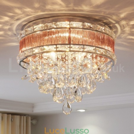 Quest'anno le luci da soffitto a filo in cristallo alla moda moderna Quest'anno le luci da soffitto a filo in cristallo alla moda moderna