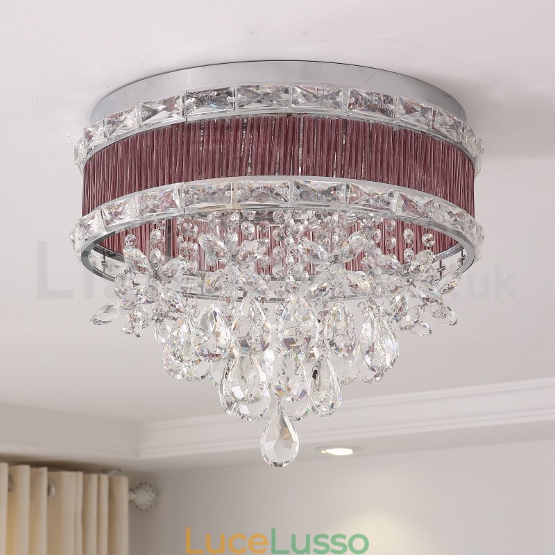 Quest'anno le luci da soffitto a filo in cristallo alla moda moderna