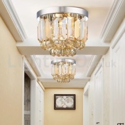 Moderne luci da soffitto in cristallo a filo
