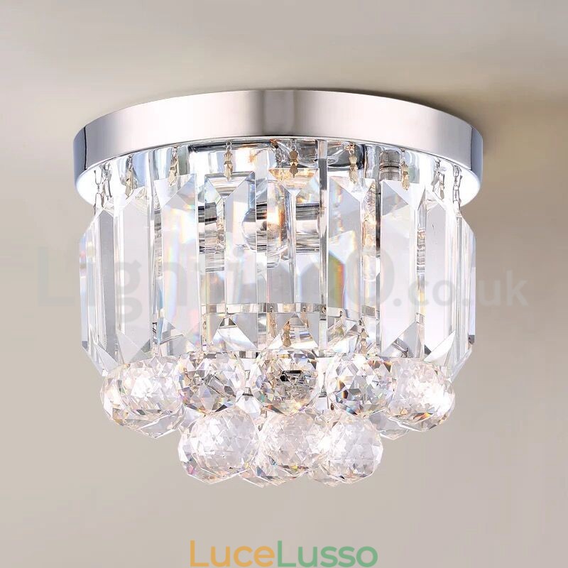 Moderne luci da soffitto in cristallo a filo