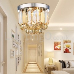 Moderne luci da soffitto in cristallo a filo