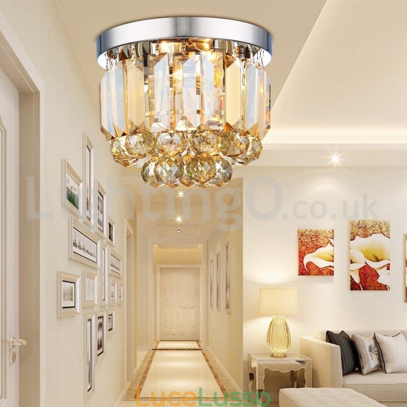 Moderne luci da soffitto in cristallo a filo