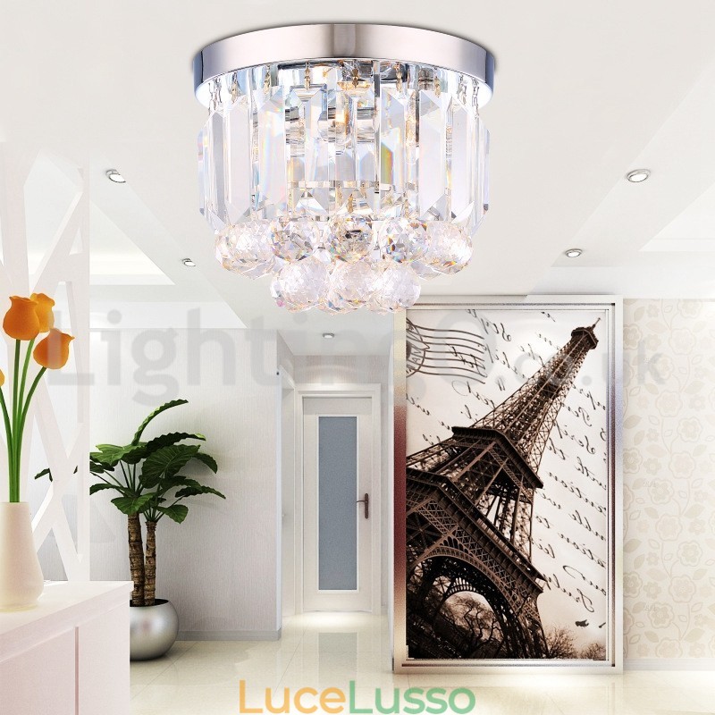 Moderne luci da soffitto in cristallo a filo
