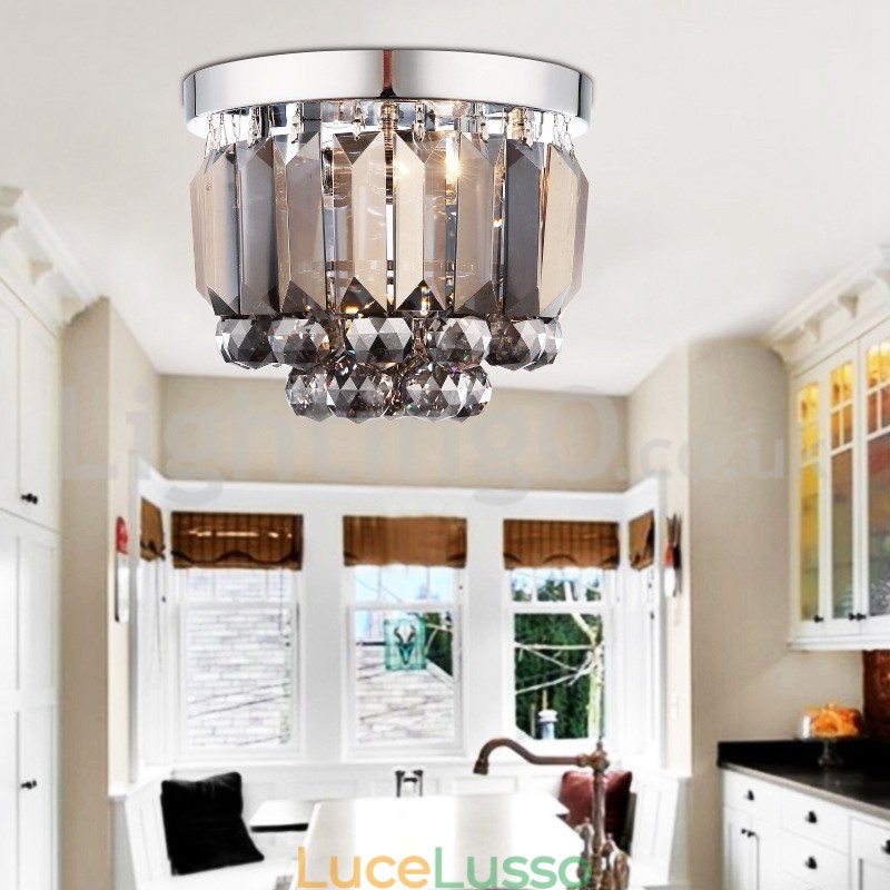 Moderne luci da soffitto in cristallo a filo