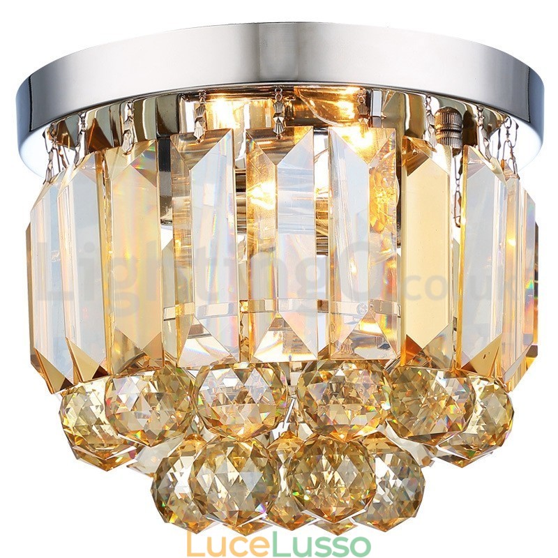 Moderne luci da soffitto in cristallo a filo