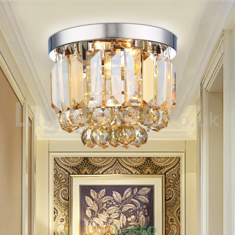 Moderne luci da soffitto in cristallo a filo