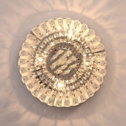 Plafoniere in cristallo rotonde contemporanee squisite da soffitto