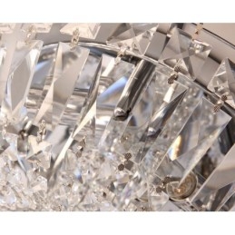 Plafoniere in cristallo rotonde contemporanee squisite da soffitto