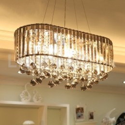 Lampadario di cristallo rettangolare di lusso a prezzi accessibili