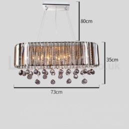 Lampadario di cristallo rettangolare di lusso a prezzi accessibili