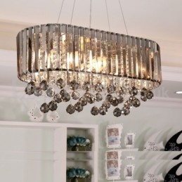 Lampadario di cristallo rettangolare di lusso a prezzi accessibili