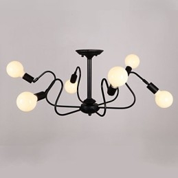Loft American Vintage Plafoniera Luci Moda Luci Lampada da soffitto in ferro