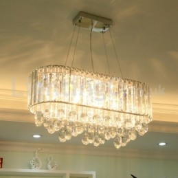 Lampadario di cristallo rettangolare di lusso a prezzi accessibili