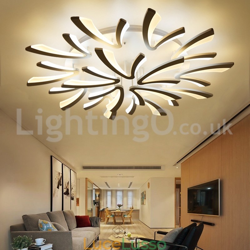 Personalità 15 luci eleganti moderne plafoniere da soffitto a filo